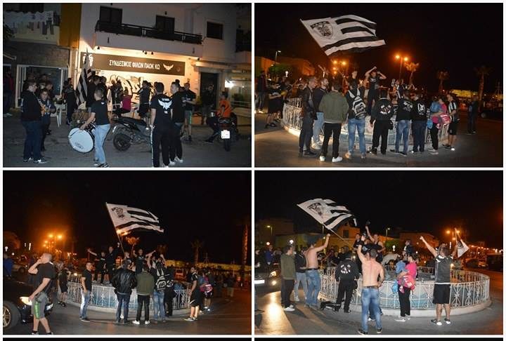 ΦΩΤΟ & ΒΙΝΤΕΟ Ξέφρενοι πανηγυρισμοί των οπαδών του ΠΑΟΚ στην Κω «Εμείς μαζί για μια ζωή»