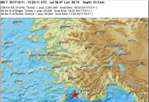 Σεισμός 3.7 ρίχτερ ανατολικά της Ρόδου