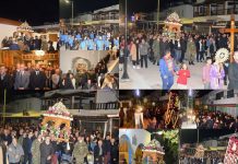 ΦΩΤΟ & ΒΙΝΤΕΟ Με πολύ κόσμο, Φιλαρμονική & Χορωδία η περιφορά του Επιταφίου στην Καρδάμαινα