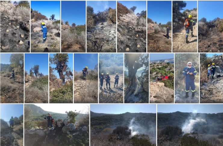 ΦΩΤΟ – ΒΙΝΤΕΟ Πυρκαγιά ξέσπασε στην περιοχή «Παναγία Παλατινή» στην Κέφαλο | Ευτυχώς, δεν επεκτάθηκε προς το δάσος…