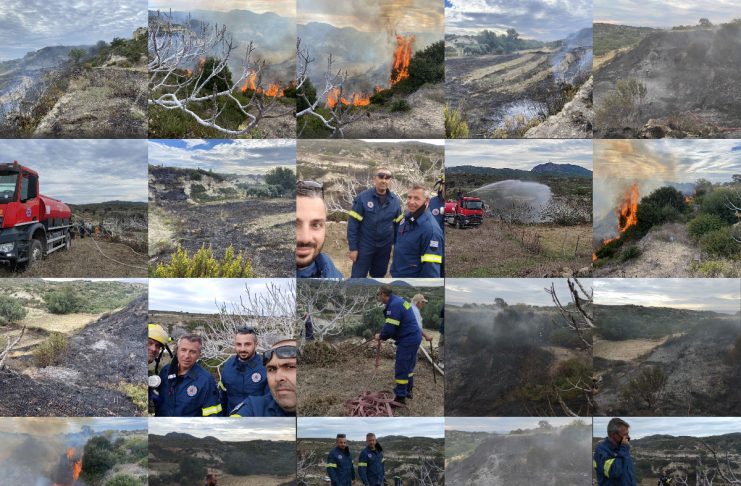 ΦΩΤΟ & ΒΙΝΤΕΟ Συναγερμός σε Πολιτική Προστασία και Πυροσβεστική από φωτιά στις ανεμογεννήτριες Κεφάλου