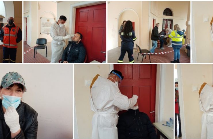 ΦΩΤΟ & ΒΙΝΤΕΟ Συνεχίζονται με αυξημένο ενδιαφέρον τα test covid 19 στην Κω