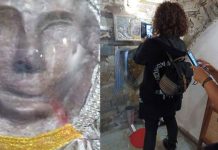 Πλήθη λαού συρρέουν στην Εκκλησία Αγίου Ιούδα Θαδδαίου στην Κερατέα Αττικής όπου δακρύζει η εικόνα του Ταξιάρχη Λαυριώτη