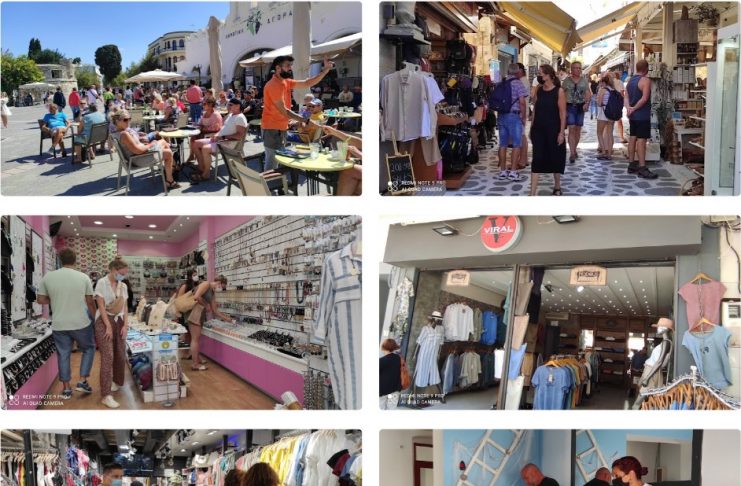 ΦΩΤΟ & ΒΙΝΤΕΟ Γέμισε κόσμο το κέντρο της Κω με το βοριαδάκι χτες και σήμερα