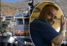Θρήνος για το χαμό του 45χρονου ναυτικού, Γιάννη Τρικοίλη, στο ναυάγιο ρυμουλκού στην Πάτμο