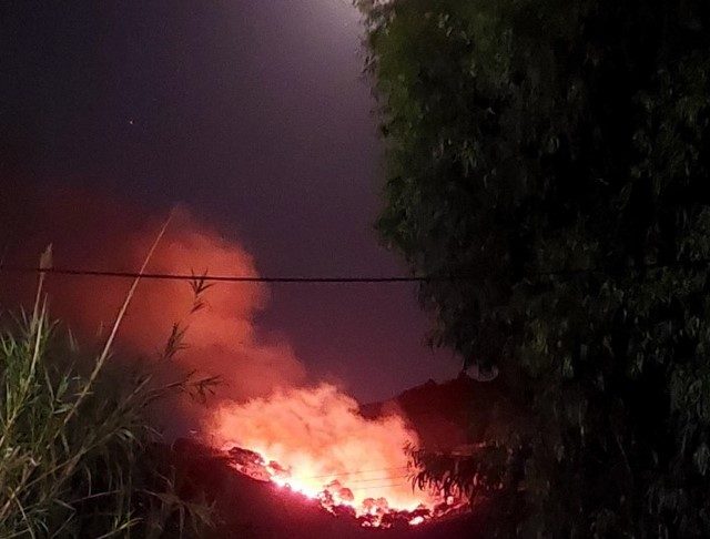 Ανησυχία από φωτιά στους Πάλους Νισύρου