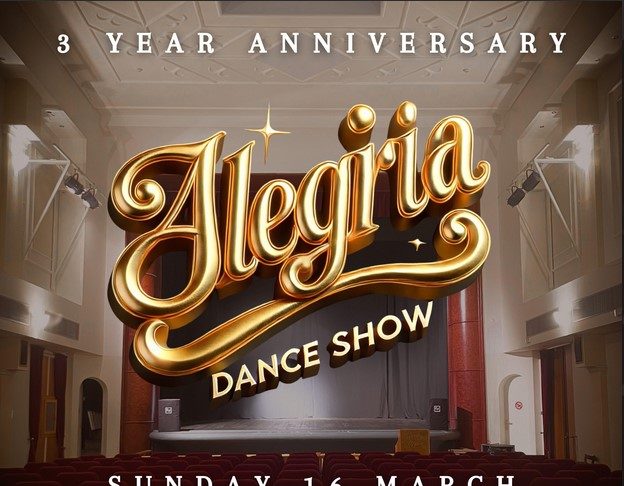 Παράσταση χορού από τη σχολή χορού Alegria με αφορμή τα 3 χρόνια λειτουργίας της την Κυριακή 16/3 4μμ στον Ορφέα