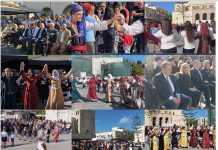 Οι παραδοσιακοί χοροί στην πλατεία Ελευθερίας για τον εορτασμό της 28ης Οκτωβρίου στην Κω