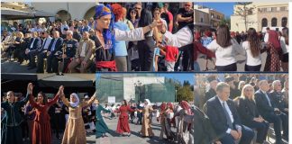 Οι παραδοσιακοί χοροί στην πλατεία Ελευθερίας για τον εορτασμό της 28ης Οκτωβρίου στην Κω