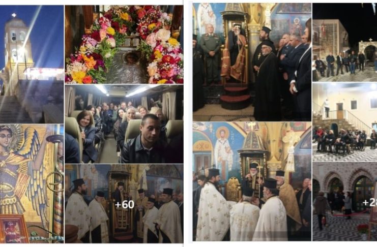 Ο λαμπρός Αρχιερατικός εσπερινός της μεγάλης εορτής του Ασωμάτου στο ορεινό Ασφενδιού με πολλούς προσκυνητές