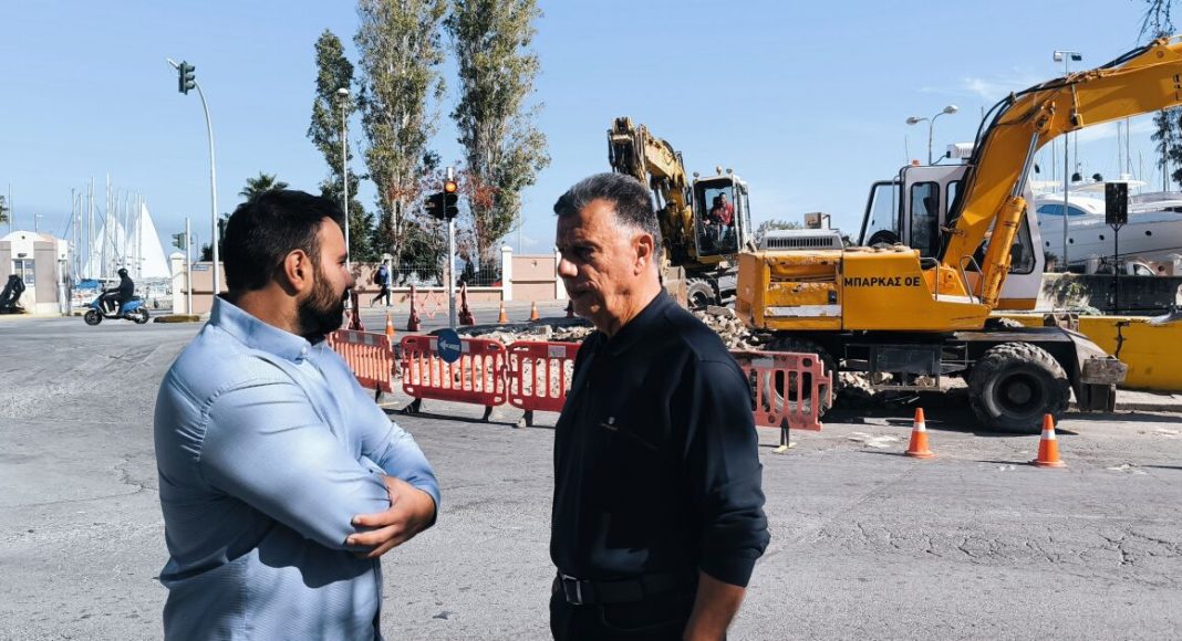 Ξεκίνησε η μεγάλη αναμόρφωση του κυκλικού κόμβου στη Μαρίνα ΚωΙ Τέλος στα φανάρια και ενίσχυση της οδικής ασφάλειας