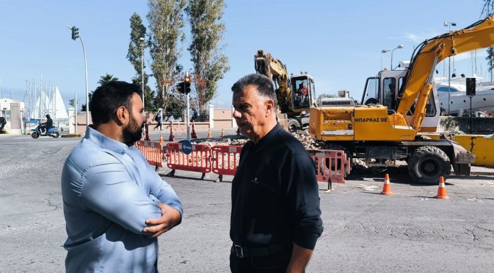 Ξεκίνησε η μεγάλη αναμόρφωση του κυκλικού κόμβου στη Μαρίνα ΚωΙ Τέλος στα φανάρια και ενίσχυση της οδικής ασφάλειας