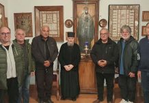 Επίσκεψη 7μελούς αποστολής από την Κάλυμνο στην Ιερά Μονή Μεγίστης Λαύρας στο Άγιο Όρος, όπου τους δέχθηκε ο Ηγούμενος