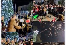 Το άναμμα του Χριστουγεννιάτικου δέντρου στο Πυλί