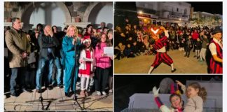 Γιορτινή ατμόσφαιρα και μεγάλη προσέλευση στην φωταγώγηση του δέντρου στην Καρδάμαινα