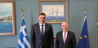 Βασίλης Υψηλάντης με Βασίλη Κικίλια: Στο επίκεντρο η ακτοπλοϊκή συνοχή, το Μεταφορικό Ισοδύναμο και οι κρίσιμες λιμενικές υποδομές