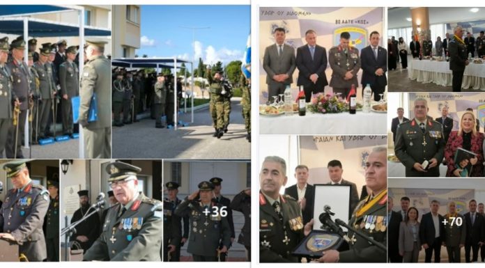 Με κάθε επισημότητα και συγκίνηση η τελετή παράδοσης παραλαβής της Διοίκησης της 80 ΑΔΤΕ από τον Δημήτρη Κουλέτση στον Γρηγόρη Γαρουφαλιά