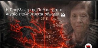 Η «Πυθία» έφυγε… Μα η πρόβλεψή της για το Αιγαίο επαληθεύεται σήμερα… Του Παναγιώτη Αποστόλου