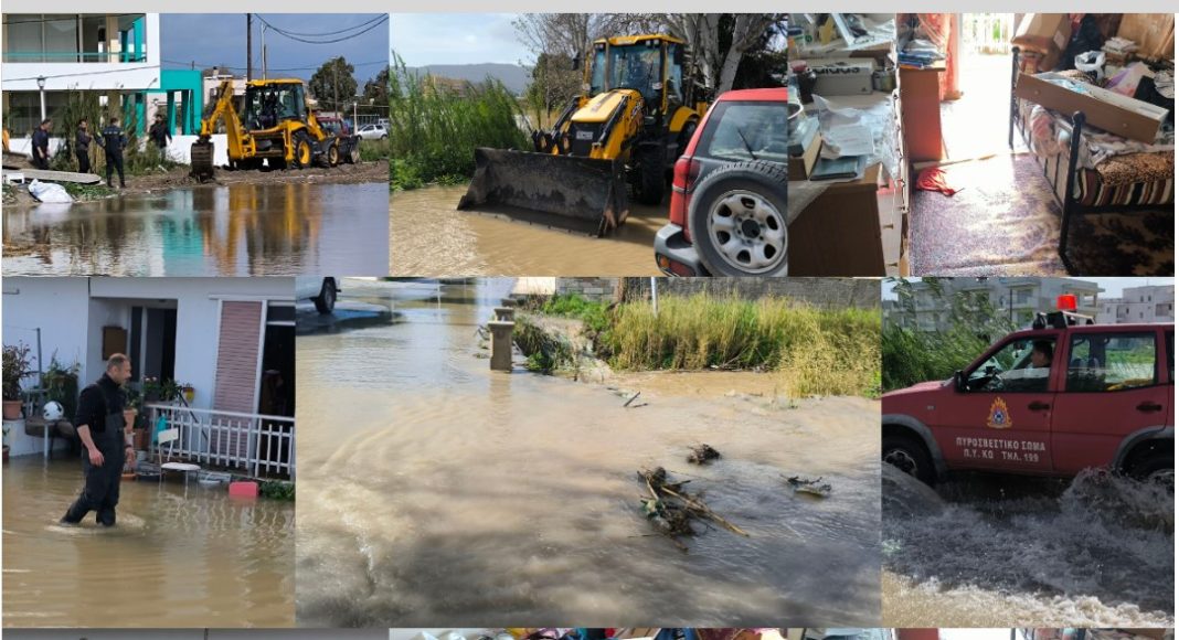 Πλημμύρες στη Λάμπη: Σπίτια βούλιαξαν στο νερό από φραγμένο ρέμα – Σε απόγνωση οι κάτοικοι που ζητούν οριστική λύση