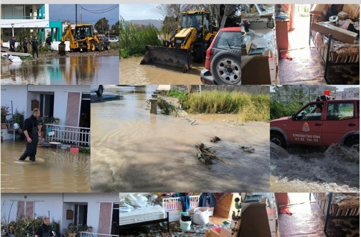 Πλημμύρες στη Λάμπη: Σπίτια βούλιαξαν στο νερό από φραγμένο ρέμα – Σε απόγνωση οι κάτοικοι που ζητούν οριστική λύση