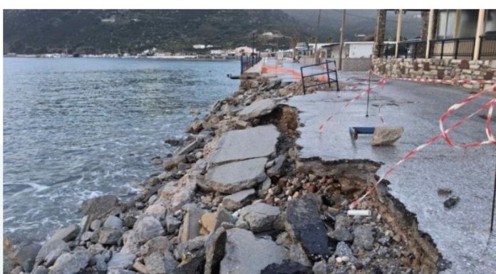 Κως: Η κατάσταση στην Κέφαλο, μετά και τις τελευταίες κακοκαιρίες (Και την Κυριακή έχει πάλι θυελλώδη ΝΑ)