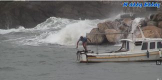 Αστυπαλίτης ψαράς σώζει το καΐκι του στη σφοδρή θαλασσοταραχή και πέφτει στη θάλασσα για να βγει στη στεριά| ΒΙΝΤΕΟ Ιωσήφ Παπαδόπουλος