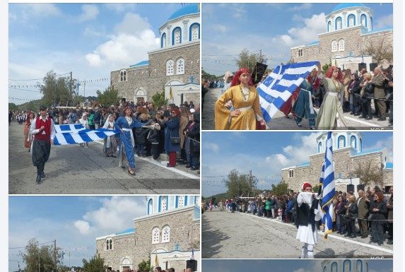 Εθνική υπερηφάνεια και παλμός στη μαθητική παρέλαση στην Ευαγγελίστρια στο Ασφενδιού Κω