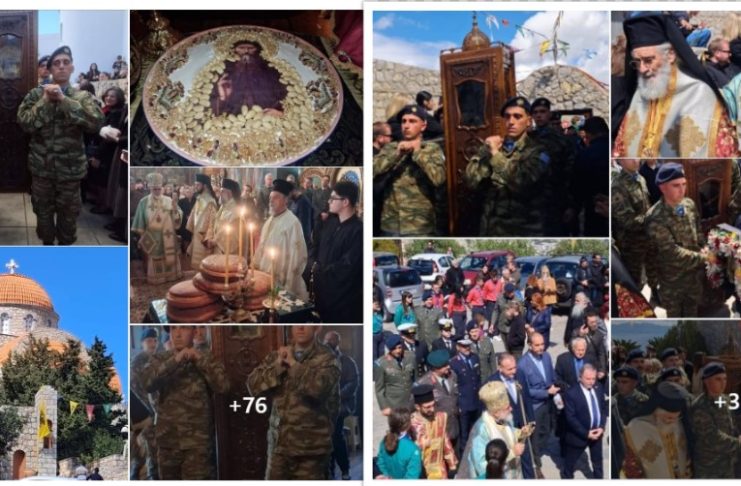 Με λαμπρότητα και με μεγάλη προσέλευση προσκυνητών η εορτή και η λιτάνευση του Ιερού Σκηνώματος του Οσίου Σάββα του εν Καλύμνω