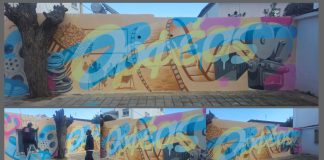 Μια εντυπωσιακή τοιχογραφία «γεννιέται» στον τοίχο του θερινού κινηματογράφου Ορφέα