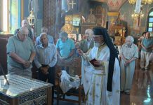 Τρισάγιο στη μνήμη του μακαριστού Μητροπολίτου Αγκύρας κυρού Ιερεμία στον ΙΝ Γενέσεως της Θεοτόκου στο Λαγούδι