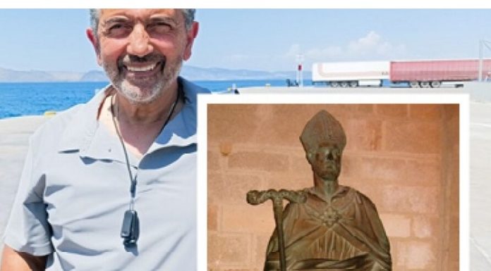 Μεταφέρεται από τη Ρόδο το ορειχάλκινο άγαλμα του Αγίου Νικολάου | Ολοκληρώνεται προσπάθεια 16 ετών